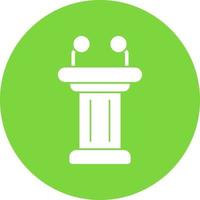 Tribune Vector Icon Design