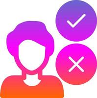 Decision Making Vector Icon Design
