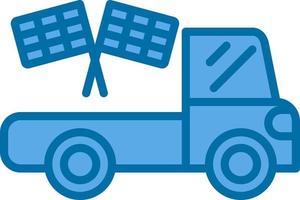 Race Truck Vector Icon Design