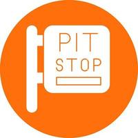 Pit Stop Vector Icon Design