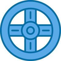 Steering Wheel Vector Icon Design