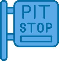 Pit Stop Vector Icon Design