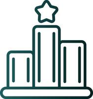 Podium Vector Icon Design