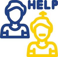 Ask For Help Vector Icon Design