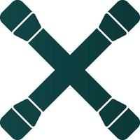 Cross Wrench Vector Icon Design