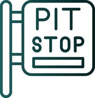 Pit Stop Vector Icon Design