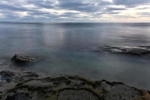 Sunset at the Tide Pools in La Jolla, San Diego, California. photo