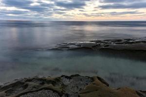 Sunset at the Tide Pools in La Jolla, San Diego, California. photo