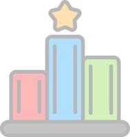 Podium Vector Icon Design