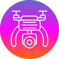 Drone Camera Vector Icon Design