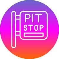 Pit Stop Vector Icon Design