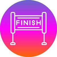 Finish Line Vector Icon Design