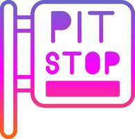 Pit Stop Vector Icon Design