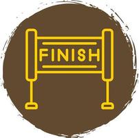 Finish Line Vector Icon Design