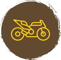 Race Bike Vector Icon Design