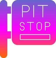 Pit Stop Vector Icon Design