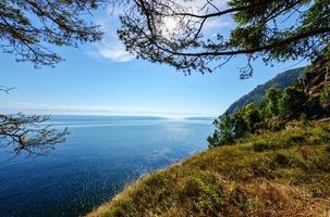 la vista del ferrocarril circun-baikal foto