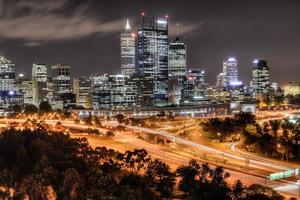 horizonte de perth en australia foto