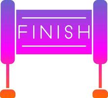 Finish Line Vector Icon Design