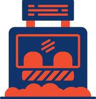 Ticket Box Creative Icon Design vector