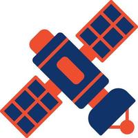 diseño de icono creativo de satélite espacial vector