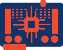 Circuit Board Creative Icon Design vector