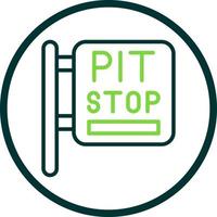 Pit Stop Vector Icon Design