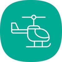 Helicopter Vector Icon Design