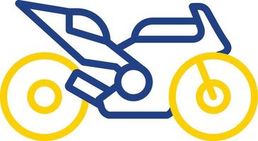 Race Bike Vector Icon Design