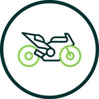 Race Bike Vector Icon Design