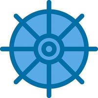 Nautical Wheel Vector Icon Design