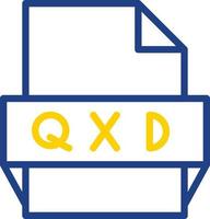 Qxd File Format Icon vector