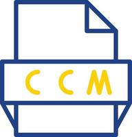 Ccm File Format Icon vector