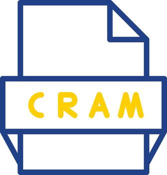 Cram File Format Icon vector
