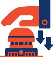 Emergency Button Creative Icon Design vector