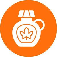 Maple Syrup Vector Icon Design