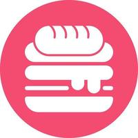 diseño de icono de vector de sándwich cubano