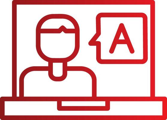 Elearning Vector Icon
