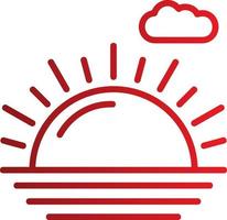 Sunrise Vector Icon