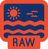 Raw Creative Icon Design vector