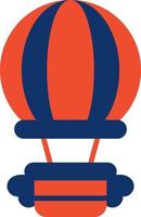 Hot Air Balloon Creative Icon Design vector