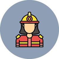 Firefighter Creative Icon Design vector