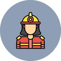 Firefighter Creative Icon Design vector