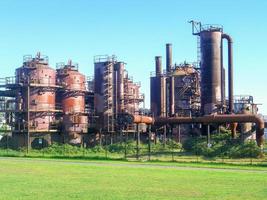 Gas Works Park in Seattle, Washington. It is a public park on the site of the former Seattle Gas Light Company gasification plant. photo