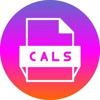 Cals File Format Icon vector