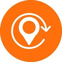 Refresh Location Vector Icon Design