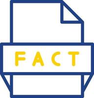 Fact File Format Icon vector