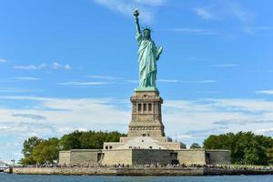 The Statue of Liberty from Liberty Harbor. photo