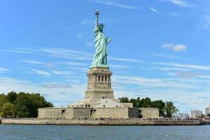 The Statue of Liberty from Liberty Harbor. photo