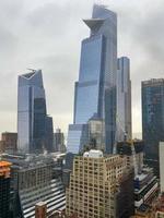 New York City - Dec 13, 2019 -  Modern high-rises in Hudson Yards, New York City. photo